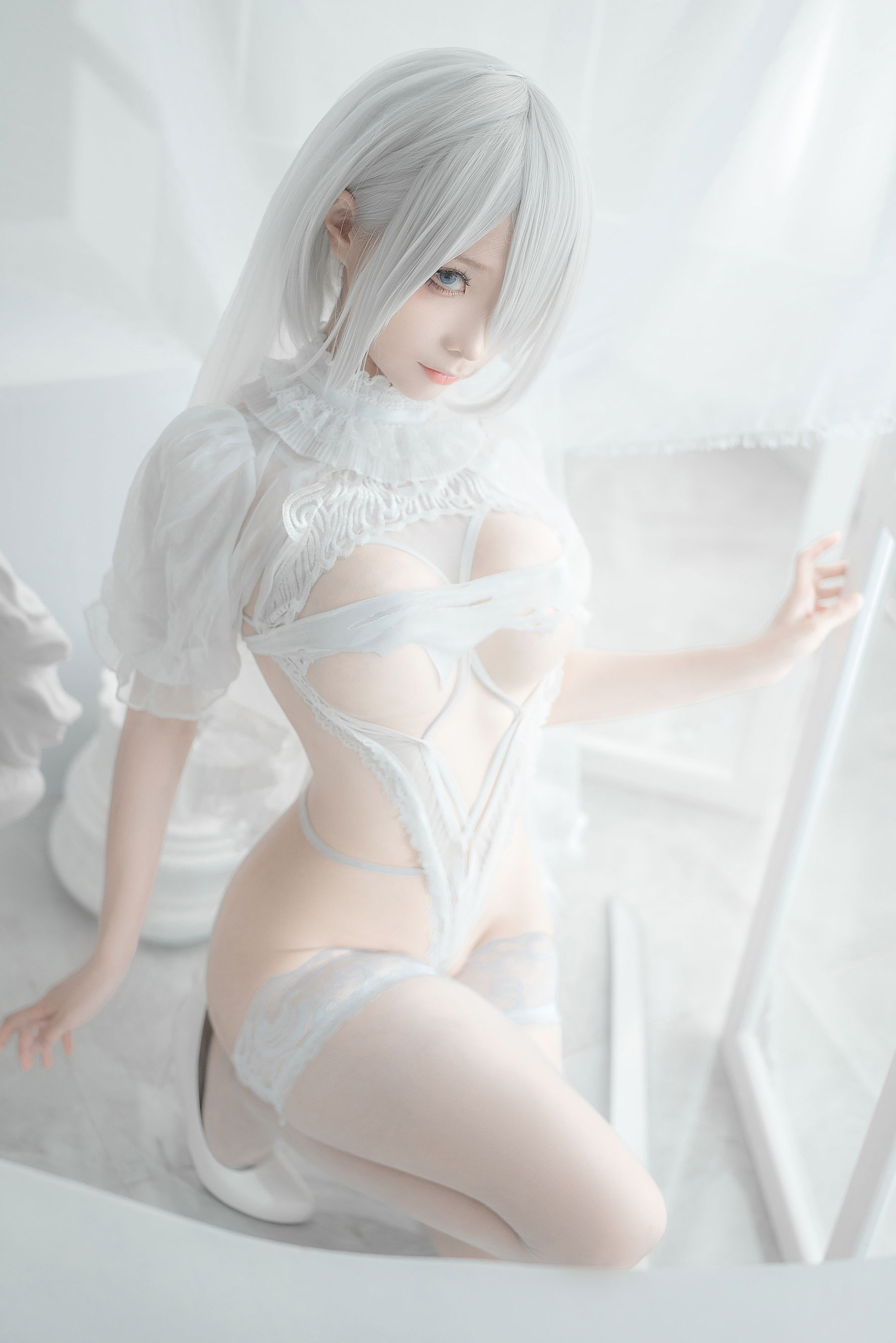 蠢沫沫 - 2B-白婚纱